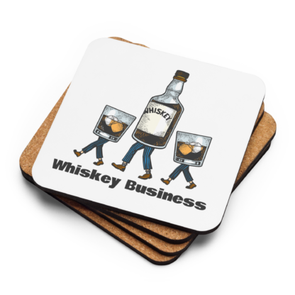 Whiskey Business Cork-back coaster