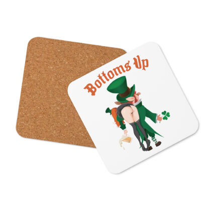 Bottoms Up - Cork-back coaster