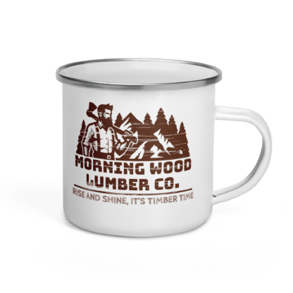 Morning Wood Lumber Co. – Enamel Mug - Image 2