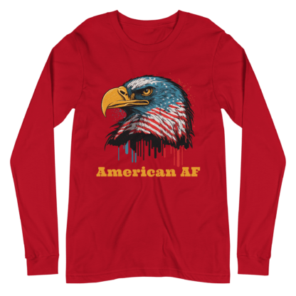 American AF - Unisex Long Sleeve Tee - Image 2