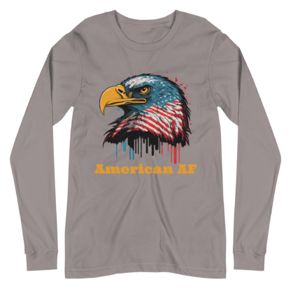 American AF - Unisex Long Sleeve Tee - Image 5