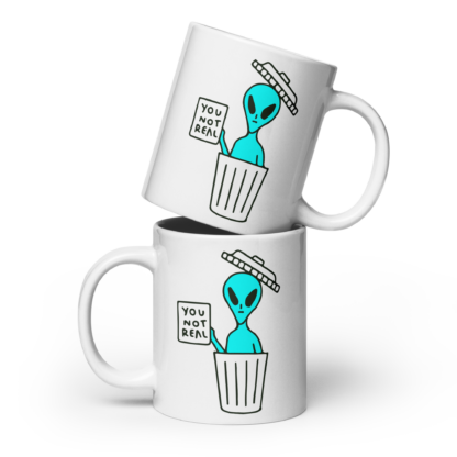 Trash Talker white glossy mug