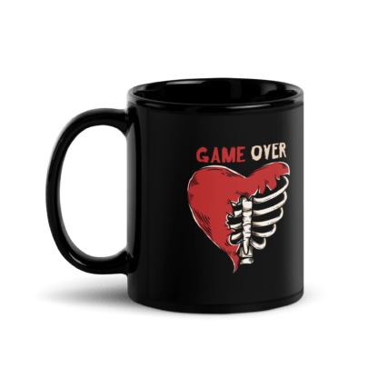 Game Over - Black Glossy Mug - Image 2