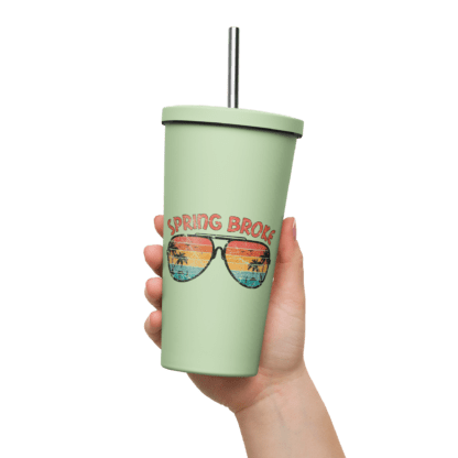 Spring Broke - Insulated tumbler with a straw - Image 9