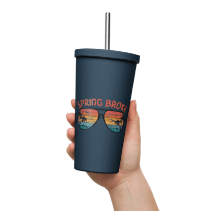 Spring Broke - Insulated tumbler with a straw - Image 3