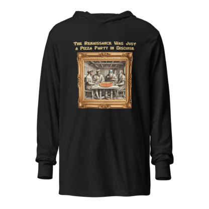 Renaissance Pizza Party – Hooded long-sleeve tee - Image 2