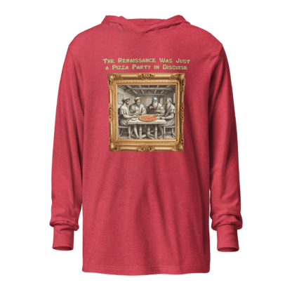 Renaissance Pizza Party – Hooded long-sleeve tee - Image 3