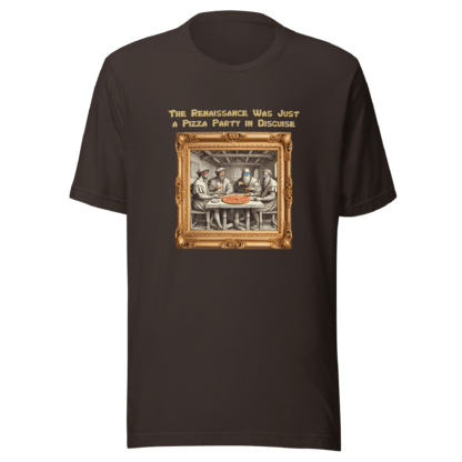 Renaissance Pizza Party – Unisex t-shirt - Image 6