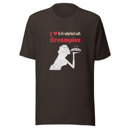 I ❤️ to be Surprised with Creampies - Unisex t-shirt - Image 4