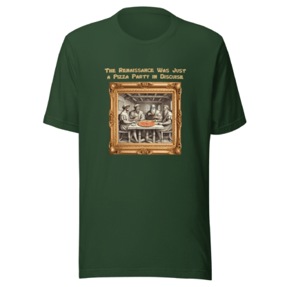 Renaissance Pizza Party – Unisex t-shirt - Image 7