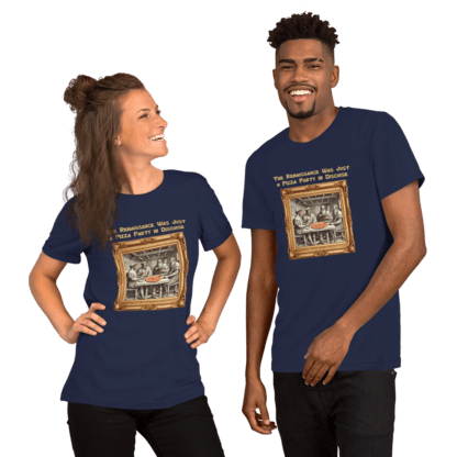 Renaissance Pizza Party – Unisex t-shirt - Image 2