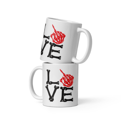 F*CK Love - white glossy mug