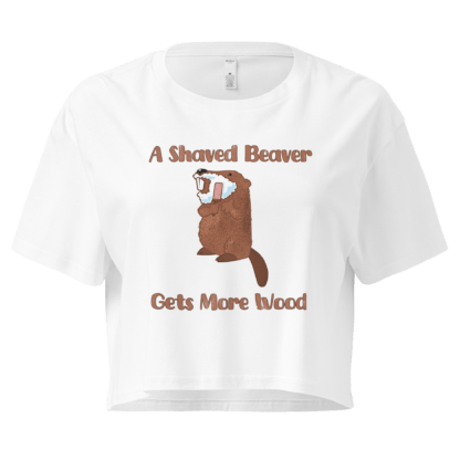 A Shaved Beaver Gets More Wood – Women’s crop top - Image 10