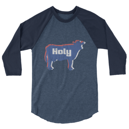 Holy Cow - 3/4 sleeve raglan shirt