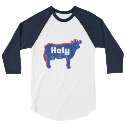 Holy Cow - 3/4 sleeve raglan shirt - Image 4