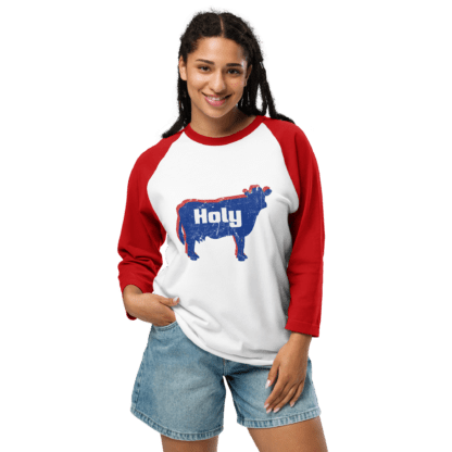 Holy Cow - 3/4 sleeve raglan shirt - Image 9