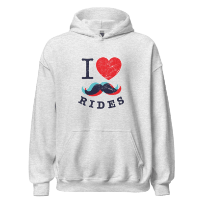 I Love Mustache Rides - Unisex Hoodie - Image 8