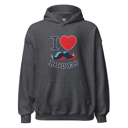 I Love Mustache Rides - Unisex Hoodie - Image 2