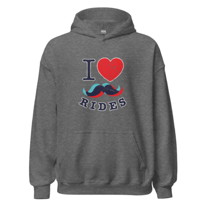 I Love Mustache Rides - Unisex Hoodie - Image 4