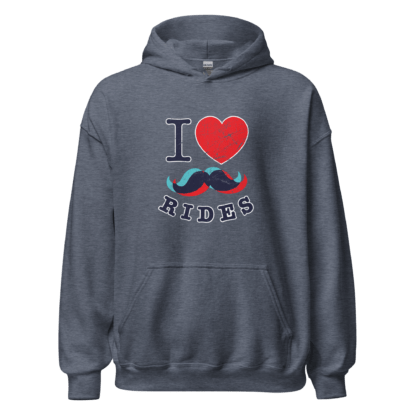 I Love Mustache Rides - Unisex Hoodie - Image 3