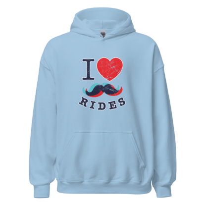 I Love Mustache Rides - Unisex Hoodie - Image 6