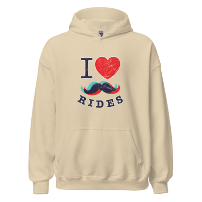 I Love Mustache Rides - Unisex Hoodie