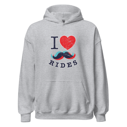 I Love Mustache Rides - Unisex Hoodie - Image 5